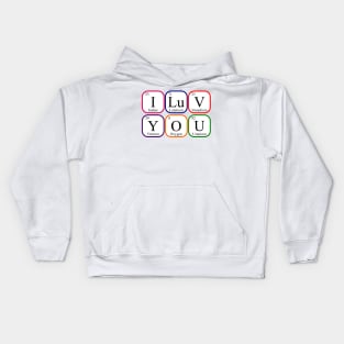 Chemistry Teacher Valentines day Kids Hoodie